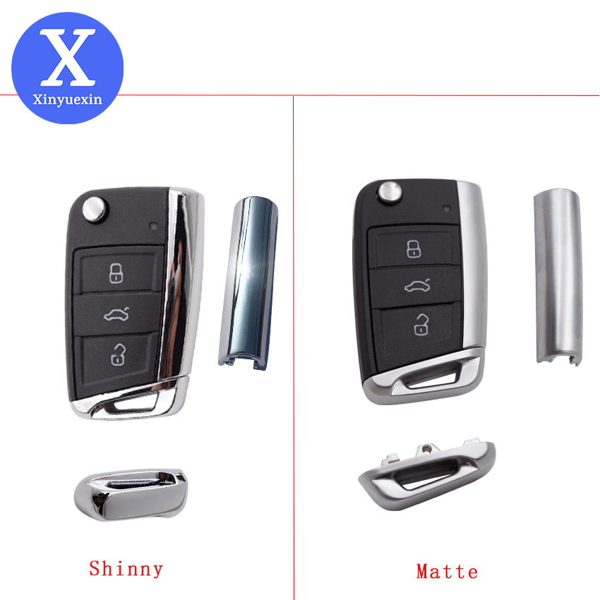 Xinyuexin bagian kunci mobil untuk Vw Gollf 7 MK7 untuk Skoda Octavia A7 untuk bagian logam otomatis tanpa kunci jarak jauh kursi untuk Golf Mk7 Aksesori Mobil