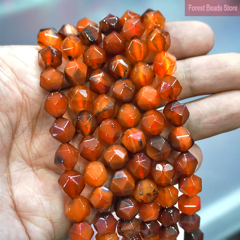 pendientes llavero pulseras mujer anillo hombre Espaciadores de ágatas de fantasía de sueño facetado Natural, cuentas sueltas DIY, Dijes, Pulsera, collar para la fabricación de joyas, hebra de 15 ", 6, 8 y 10MM