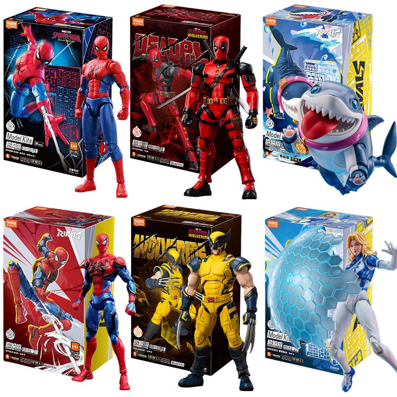 Blokees Deadpool 3 Wolverine Actiefiguren Spider-Man Filmversie Deadpool & Vrienden Serie Collecties Figuren Cadeau voor Volwassenen