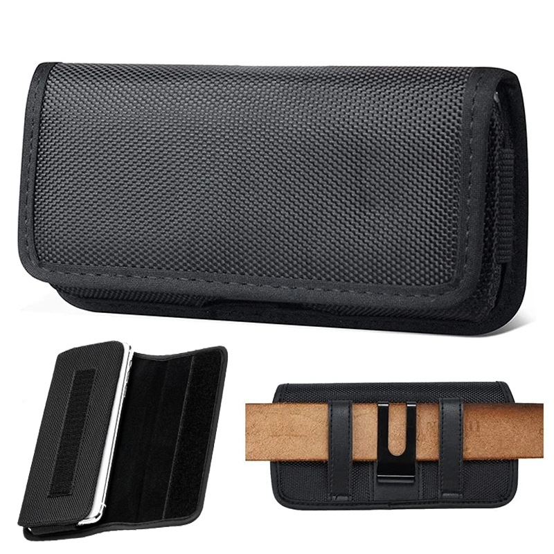 Handy-Holster-Hülle, Nylon-Handy-Gürtelclip, 3,5–6,3 Zoll, Tragetasche, Hüfttasche für iPhone 13, 12, Samsung Galaxy Xiaomi