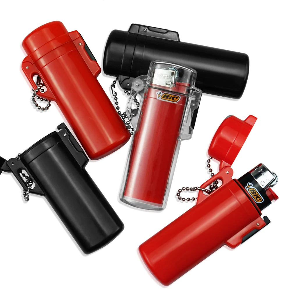 Estuche para encendedor impermeable, funda para encendedores de Gas y aceite de plástico de alta calidad para encendedor BIC J3, accesorios para fumar, regalo para hombre