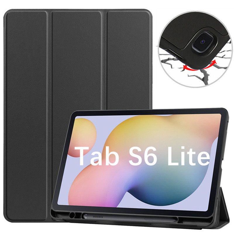 サムスンギャラクシータブ S6 Lite 10.4 スタンドカバーサムスンタブ S6 Lite ケース 2024 2022 2020 SM-P610 P620 P619 鉛筆ホルダー基金