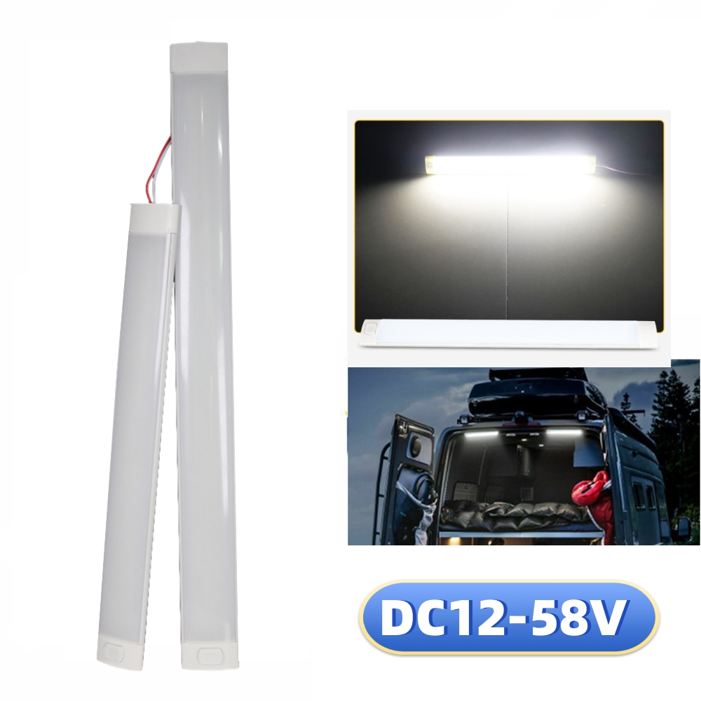 168led luzes do tronco 12v/24v campista rv luz motorhome caravana interior lâmpadas de teto barra luz acampamento led caravana luz