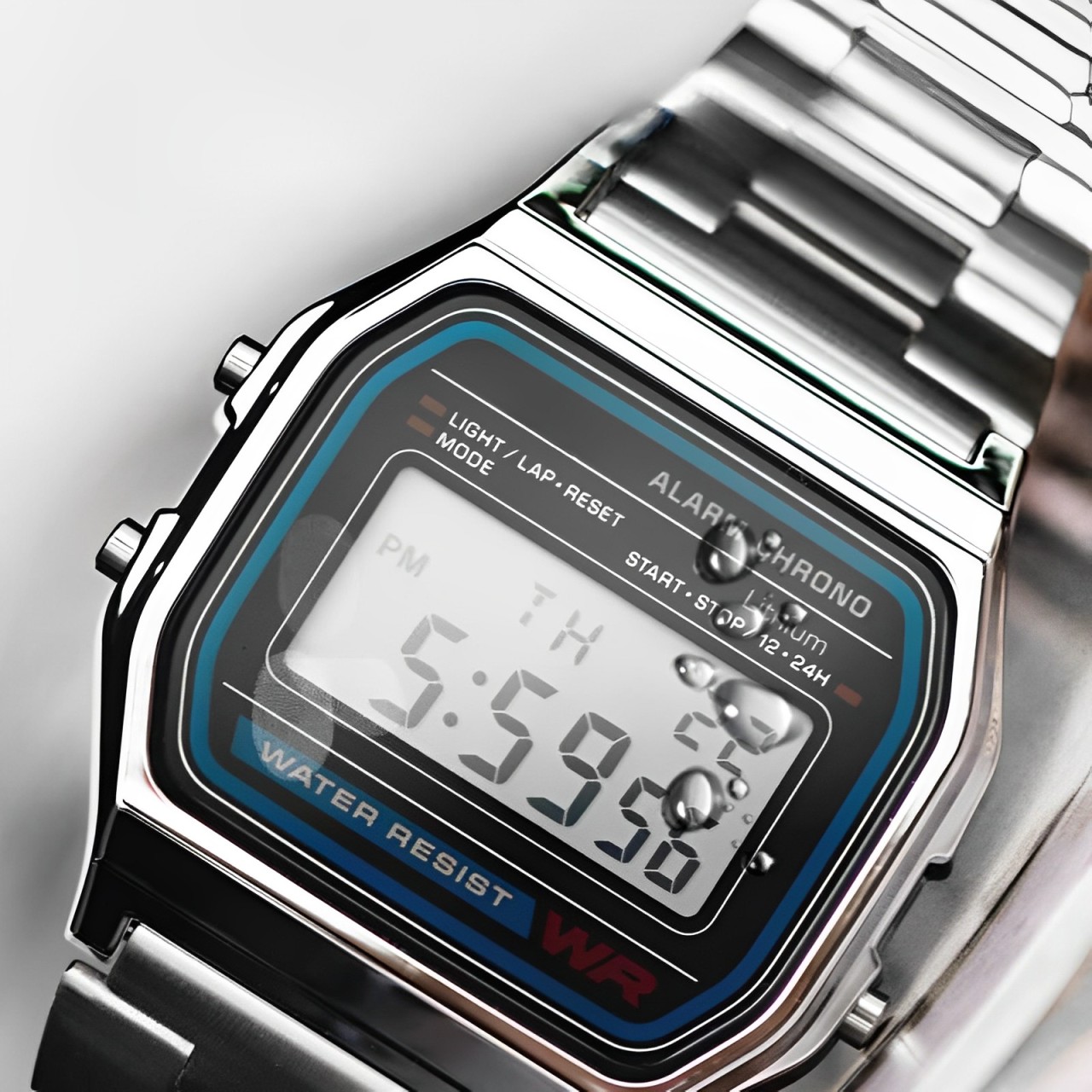 หรูหรา F91W นาฬิกากันน้ํา Retro ดิจิตอลสแตนเลสกีฬาทหารนาฬิกาผู้ชายผู้หญิงนาฬิกาข้อมืออิเล็กทรอนิกส์นาฬิกา