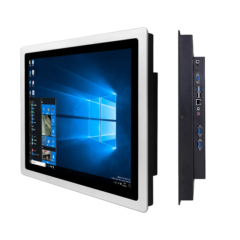 10.4 inch industrial panel pc all-in-one pc computer with capacitive touch screen built-in WiFi RS232 COM for win10 pro 1024x768