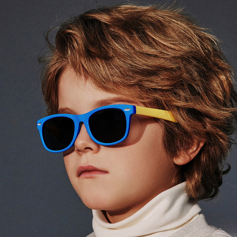 Novas crianças combinando com cores SunglaSSeS para meninos e meninas, versão, resistente a UV BaBy Summer Sunshades