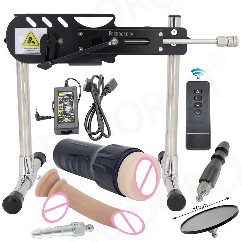 DTSUDU 80W Nouvelle Machine Sexuelle Réglable 3-9CM de Course avec Télécommande, Machine d'Amour pour Femmes et Hommes, Produit de Masturbation