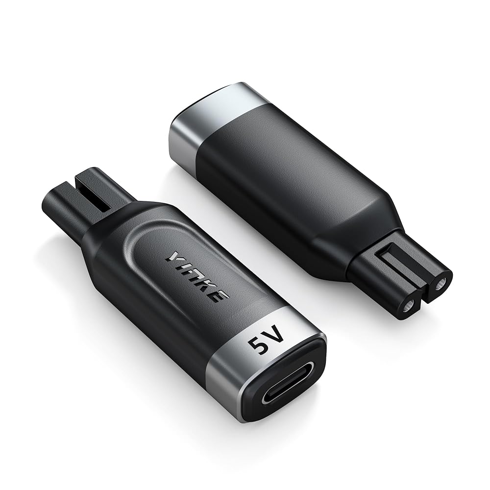 Yinke-Adaptador de afeitadora tipo C de 5V, convertidor de carga para Philips Norelco OneBlade QP2724 QP2834 QP4530 MG5910, recortadora de barba eléctrica
