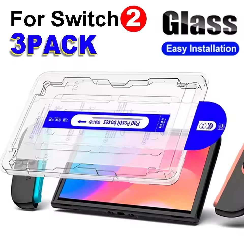 9H Tempered Glass Screen Protector for Nintendo Switch 2 Game Console Anti-Scratch Protective Film for NS Switch 2 Accessories