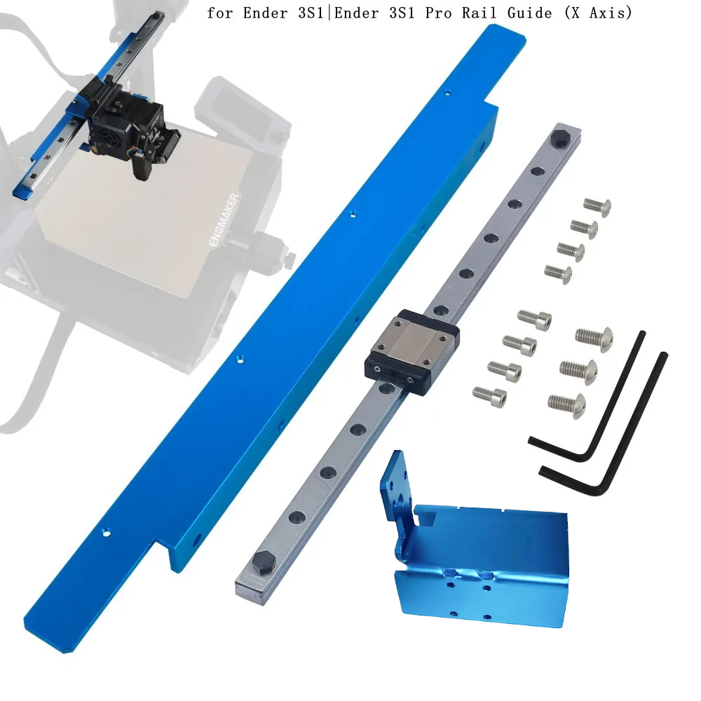 Hochpräziser 3D-Drucker Ender 3 S1 Pro Linearschienen-Kit X-Achse Z-Achse Linearführungs-Kit für Creality Ender-3 V2/Ender-3 S1/Pro