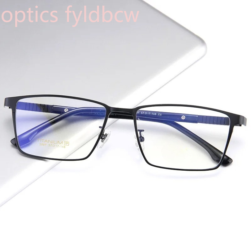 57-17-148 High Quality Men's Pure Titanium Glasses Frame Full Rim Large Frame Glasses Size Custom