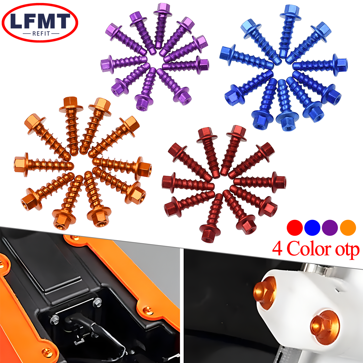 Kit de tornillos autorroscantes para motocicleta, 10 Uds., para KTM SX SXF XC XCF EXC EXCF XCW TPI Six Days125 150 200 250 300 350 450 500 530