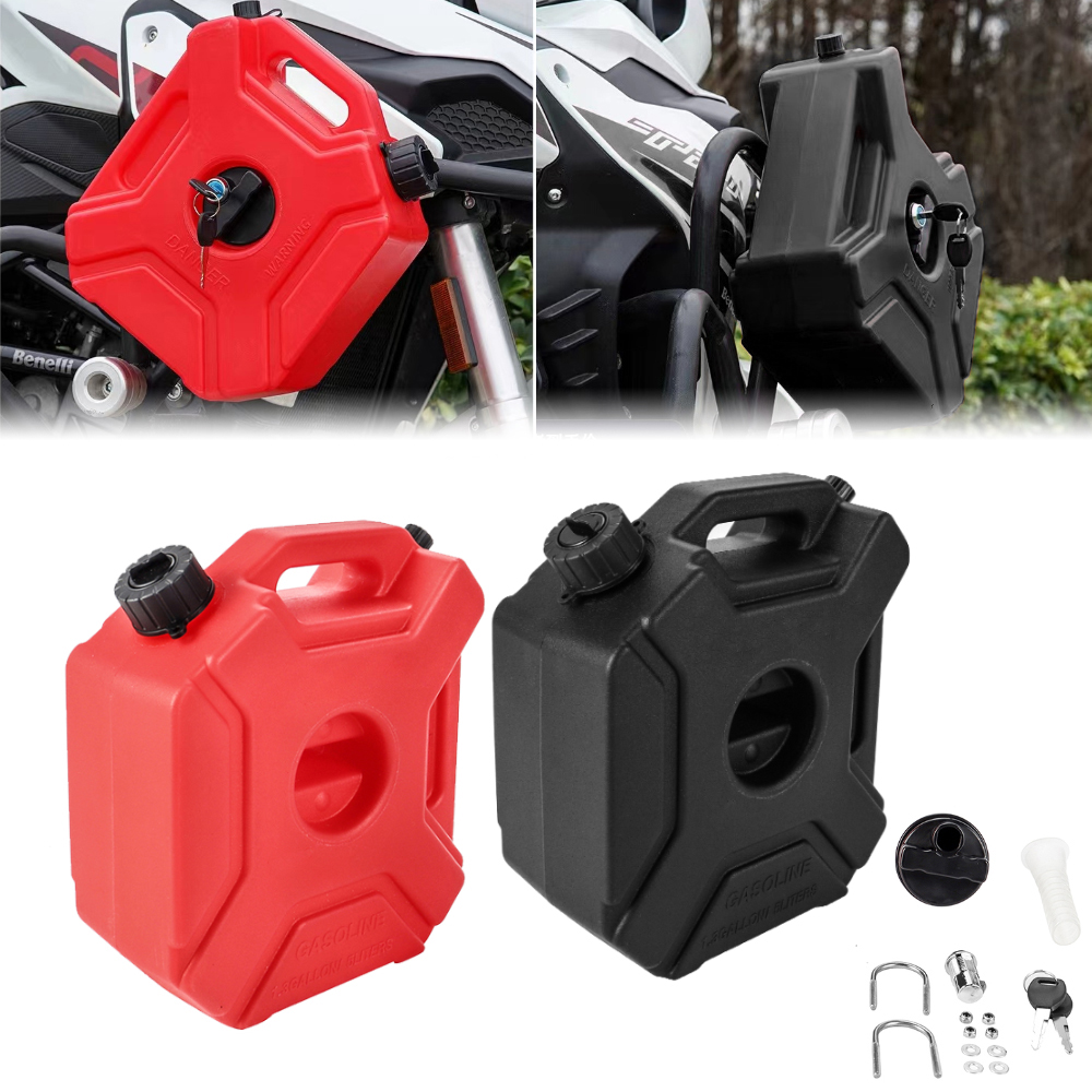 3L/5L Przenośne plastikowe puszki Zbiornik paliwa gazowego Zapas zapasowy SUV Akcesoria motocyklowe Zbiornik paliwa benzynowego z zamkiem