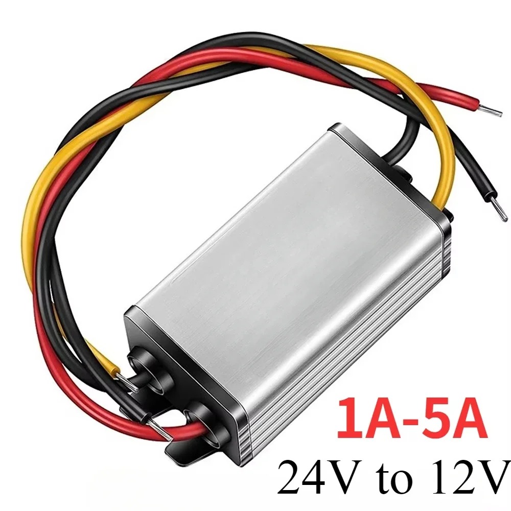 Przetwornica DC 24V do 12V 2A 24W moc przetwornica transformator napięcia wodoodporny Regulator reduktor moduł zasilania