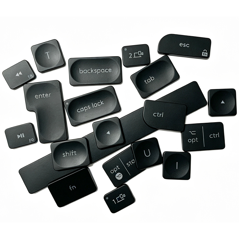 Ersatz-Tastenkappen-Scharnier-Gummipolster für Logitech Craft MX KEYS S COMBO YR0073 Graue Tastatur-Tastenkappe