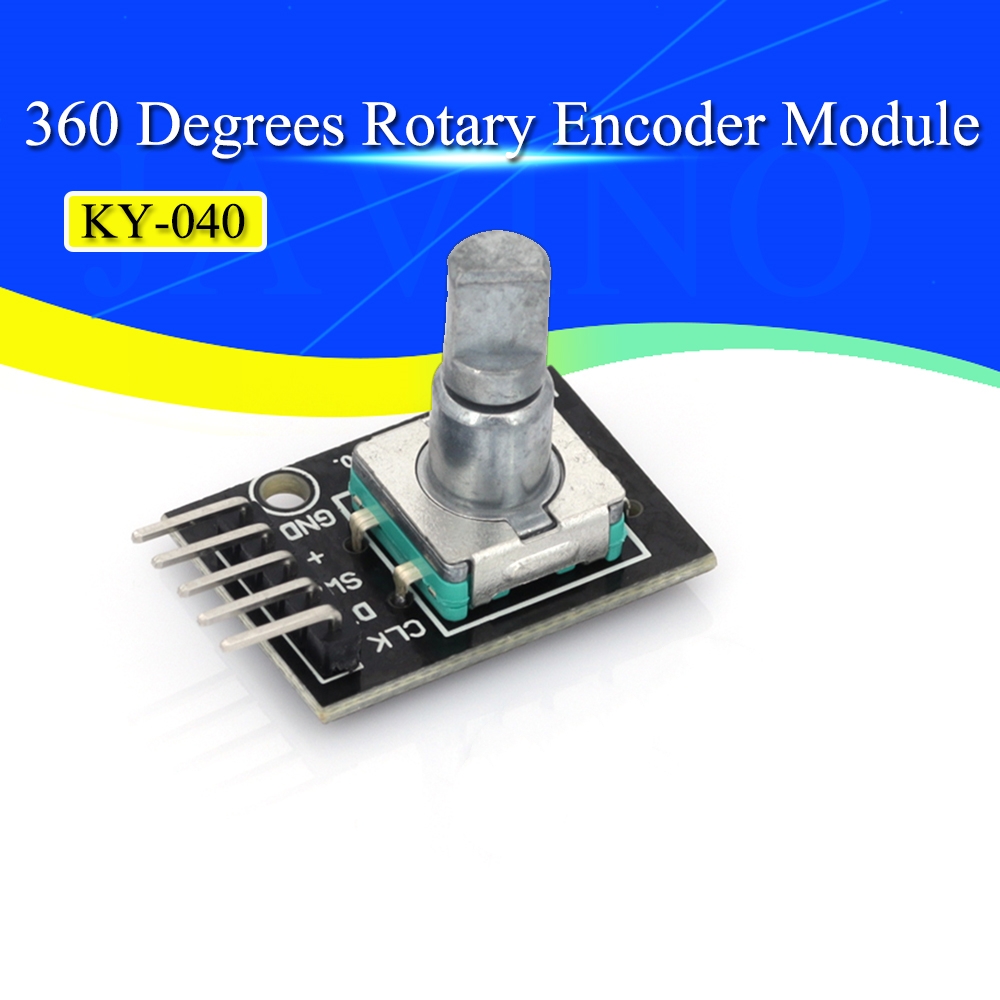 Javino – Module d'encodeur rotatif à 360 degrés, pour carte de développement de commutateur de capteur de brique Arduino, avec broches, 1/10/20 pièces, KY-040