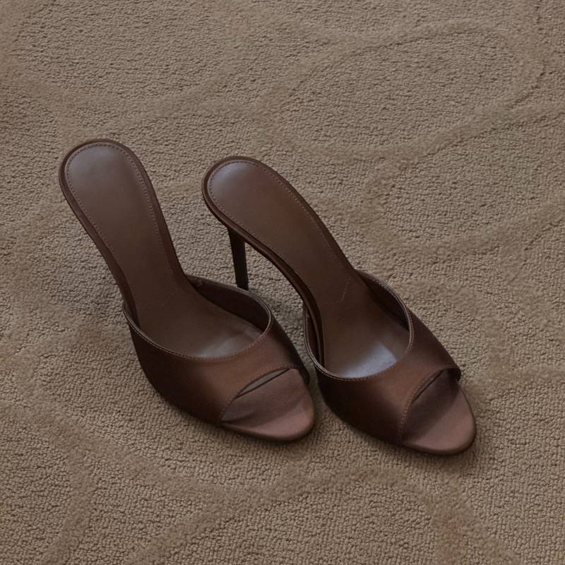 Sexy Thin High Heel Summer Women Slippers Concise Daily Wear Slip On Shoes Elegant Evening Party Dress Sandalias Mujer