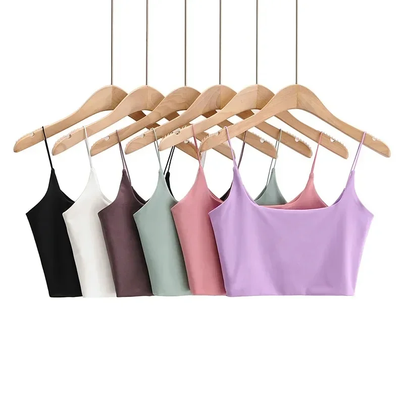 Seksowne krótkie bluzki czarny Halter Tank Top kobiety lato Camis Backless Camisole moda Casual zakrętka tubki kobiet bez rękawów krótki bezrękawnik