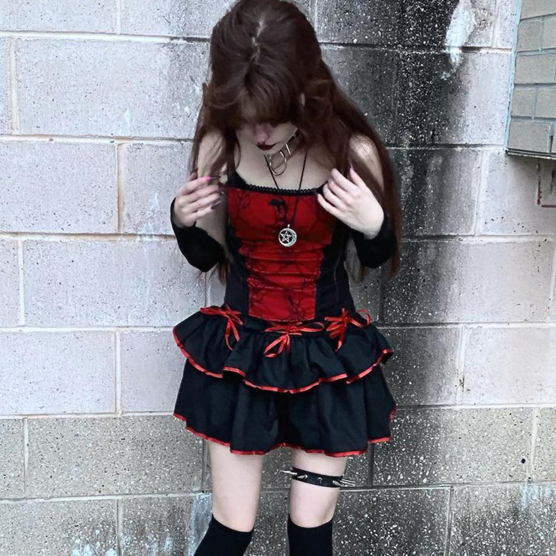 Y2k Topy damskie Backless Crop Top Sleeveless Kawaii Cute Spider Web Camis Tank Top Summer Cropped Vest Female 2000s Clothing