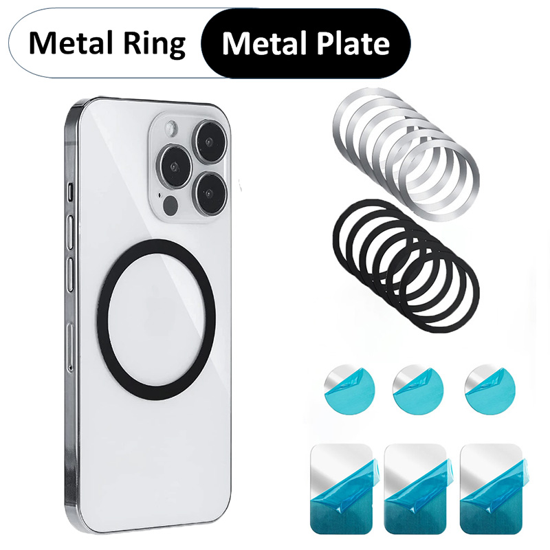 Uniwersalna metalowa płyta i metalowy pierścień Akcesoria do telefonów komórkowych Popsocket Odpowiednie do magnetycznych stojaków na telefony i uchwytów samochodowych na telefony
