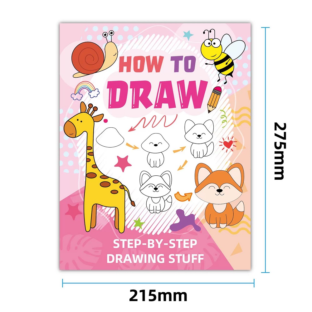 動物の漫画スケッチブックの描き方 子供向け 楽しい落書き＆塗り絵 早期学習 教育的な描画ブック 学生向け
