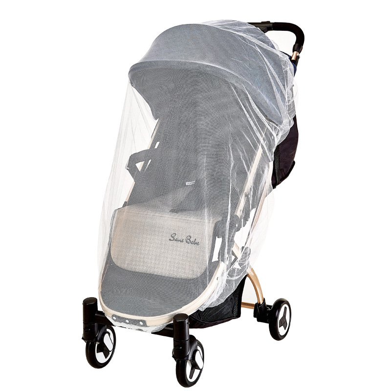 Carrinho de bebê com proteção contra insetos, rede de malha para carrinho de bebê, mosquiteiro seguro para proteção de bebês, capa de malha, acessórios para carrinho de bebê