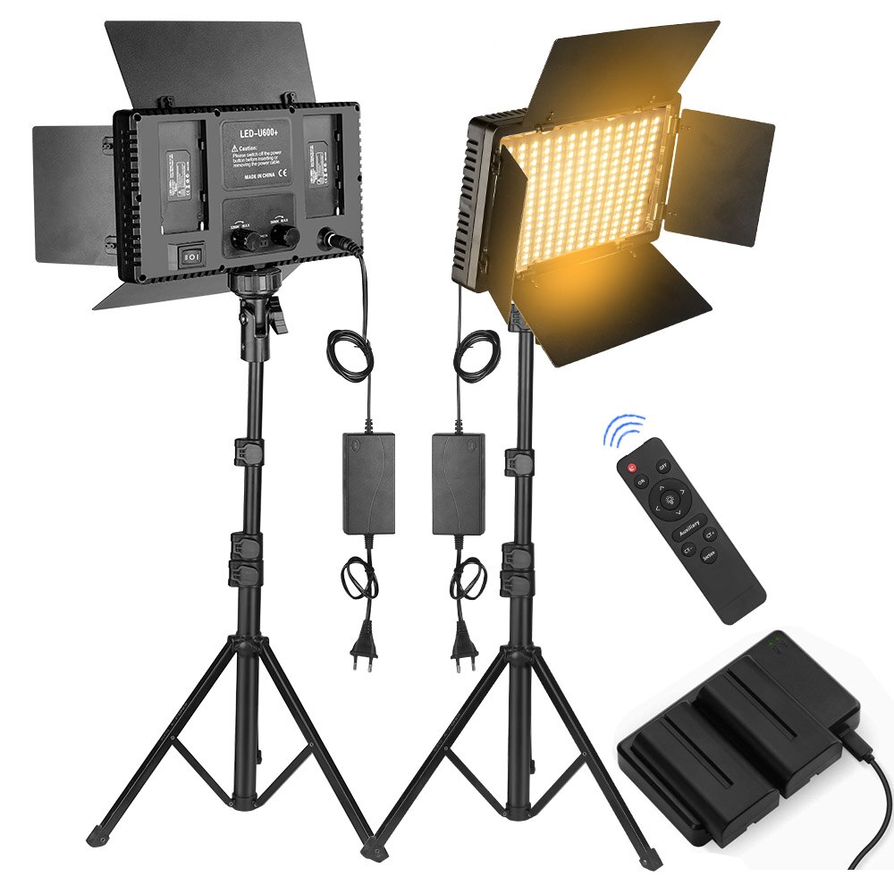 U800 Nagnahz + ไฟวิดีโอ LED, โคมไฟสตูดิโอถ่ายภาพมีสองสี2500K-8500K หรี่แสงได้พร้อมขาตั้งกล้องระยะไกลสำหรับการบันทึกวิดีโอ