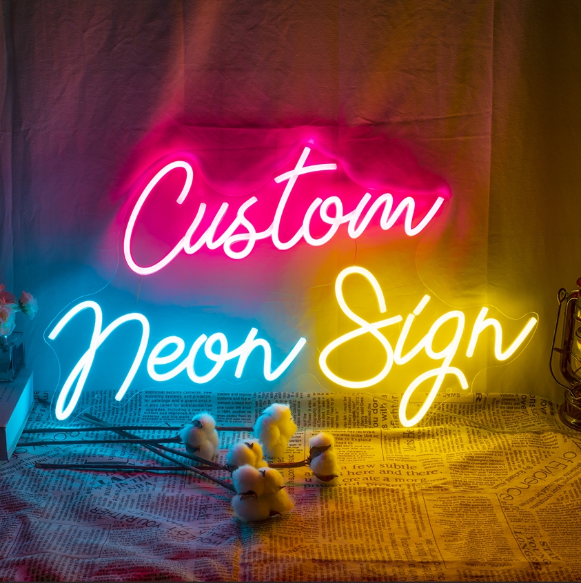 カスタムネオンサインパーソナライズされた LED ネオン照明カスタム Led ライト名の装飾結婚式のサイン寝室のホームバーの壁ネオン装飾
