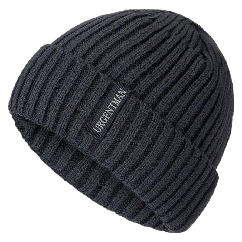 Novo unissex urgyman quente inverno chapéus elegante de pelúcia forrado de pele gorro chapéu de malha grossa para homens e mulheres bonés casuais