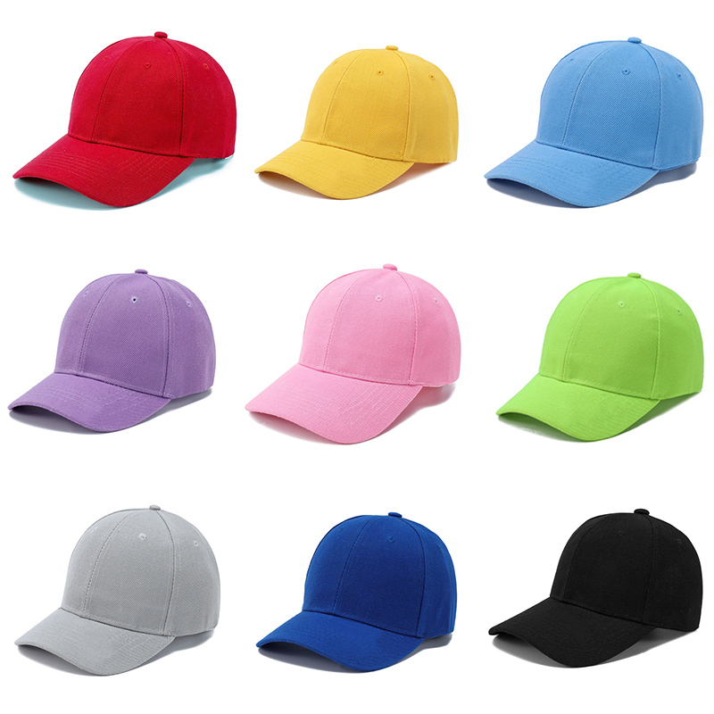 Cappelli per bambini Berretto da baseball Snapback per bambini Cappello da sole tinta unita Primavera Estate Hip Hop Ragazzi Ragazze Berretti con visiera per bambini Ossa regolabili