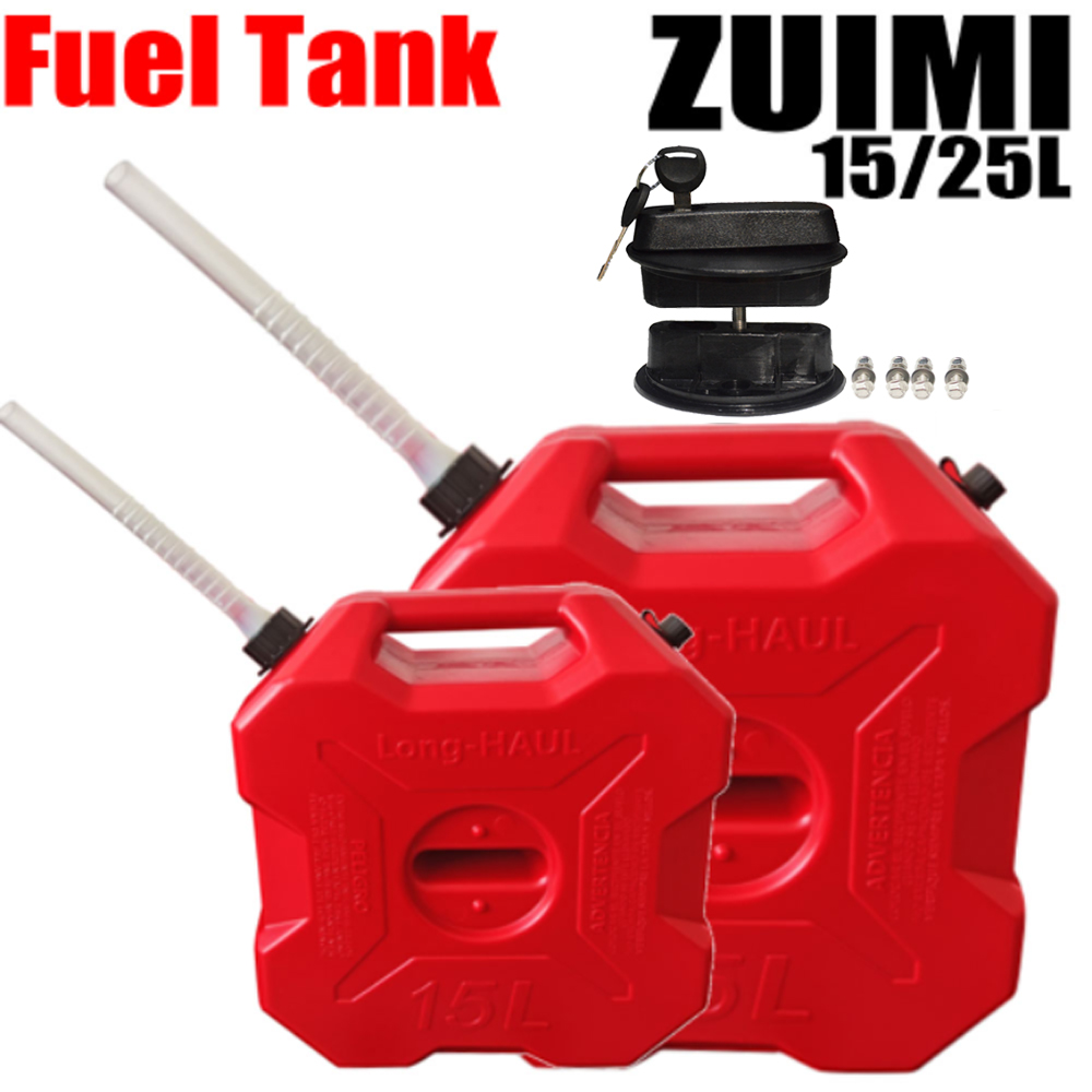 15L /25L Portabel Jerry Dapat Tangki Bahan Bakar Gas Plastik Bensin Mobil Gokart Cadangan Kontainer Bensin Tangki Bensin Tabung Sepeda Motor