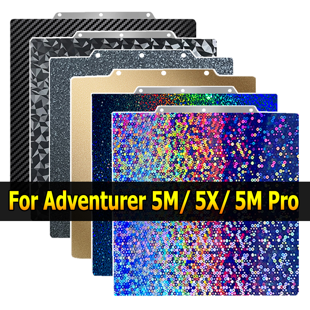 Dla Flashforge Adventurer 5M, 5M Pro, 5X Płyta konstrukcyjna AD5X AD5M 235x235mm Dwustronna blacha ze stali sprężynowej PEI do Adventurer 5M