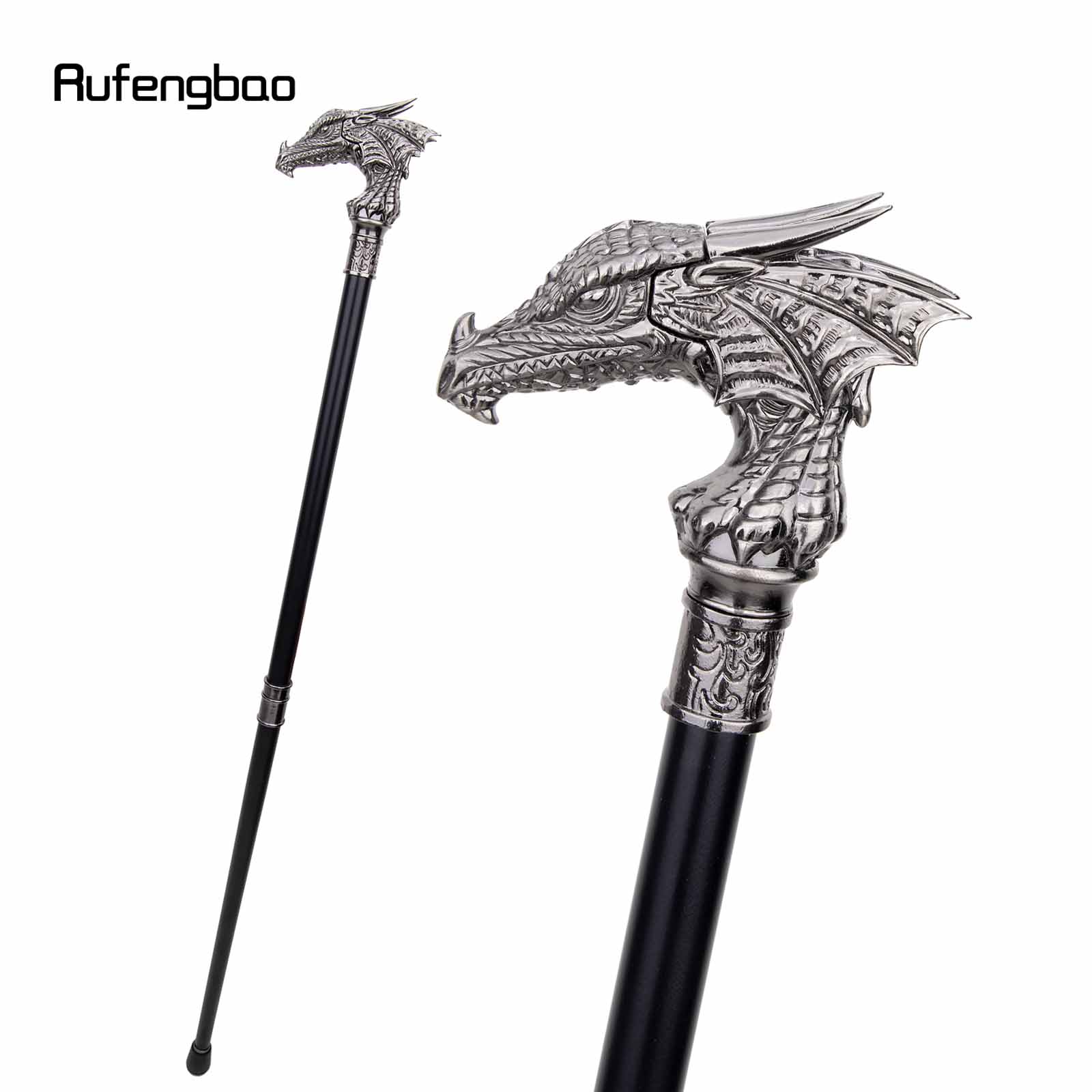 Dragon Head Mode Wandelstok Decoratieve Stok Cospaly Vintage Party Modieuze Wandelstok Crosier 93Cm