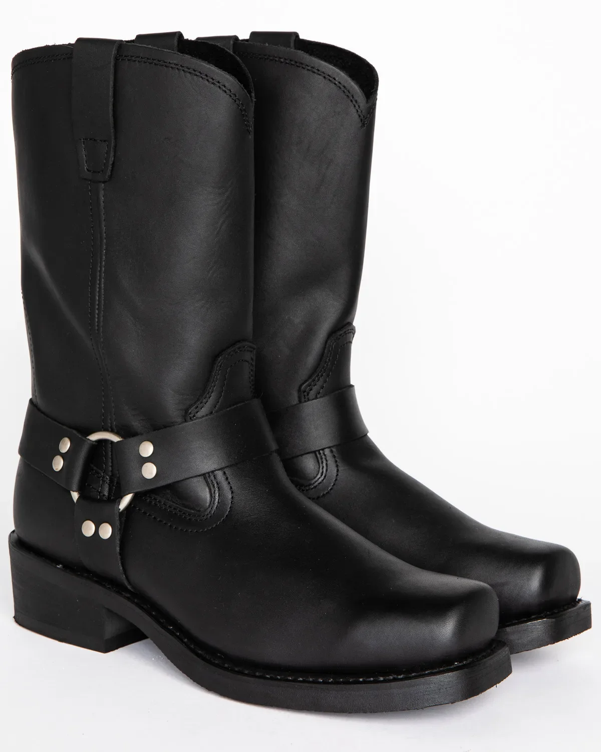 Bottes de cowboy rétro pour hommes, bottes western mi-mollet en cuir PU, chaussures à enfiler pour homme, bottes d'hiver Knight, bottines grandes tailles 39-48