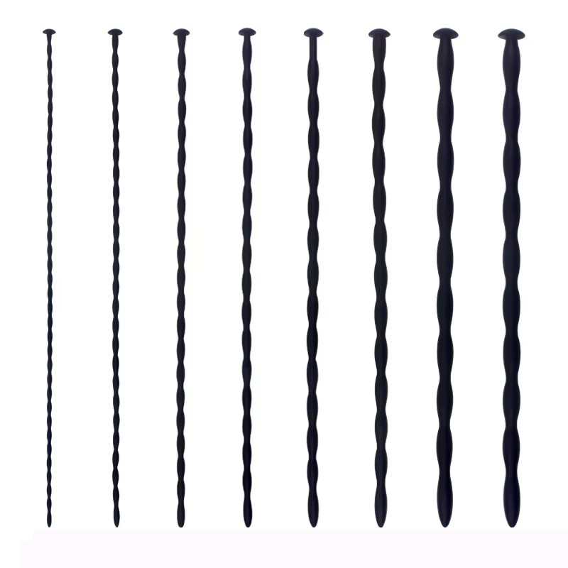 8 Maten Siliconen Lange Paard Eye Staaf Urethrale Klinkende Katheter Dilatator Penis Stimulatie Plug Sex Toys Voor Volwassen Mannen Masturbator