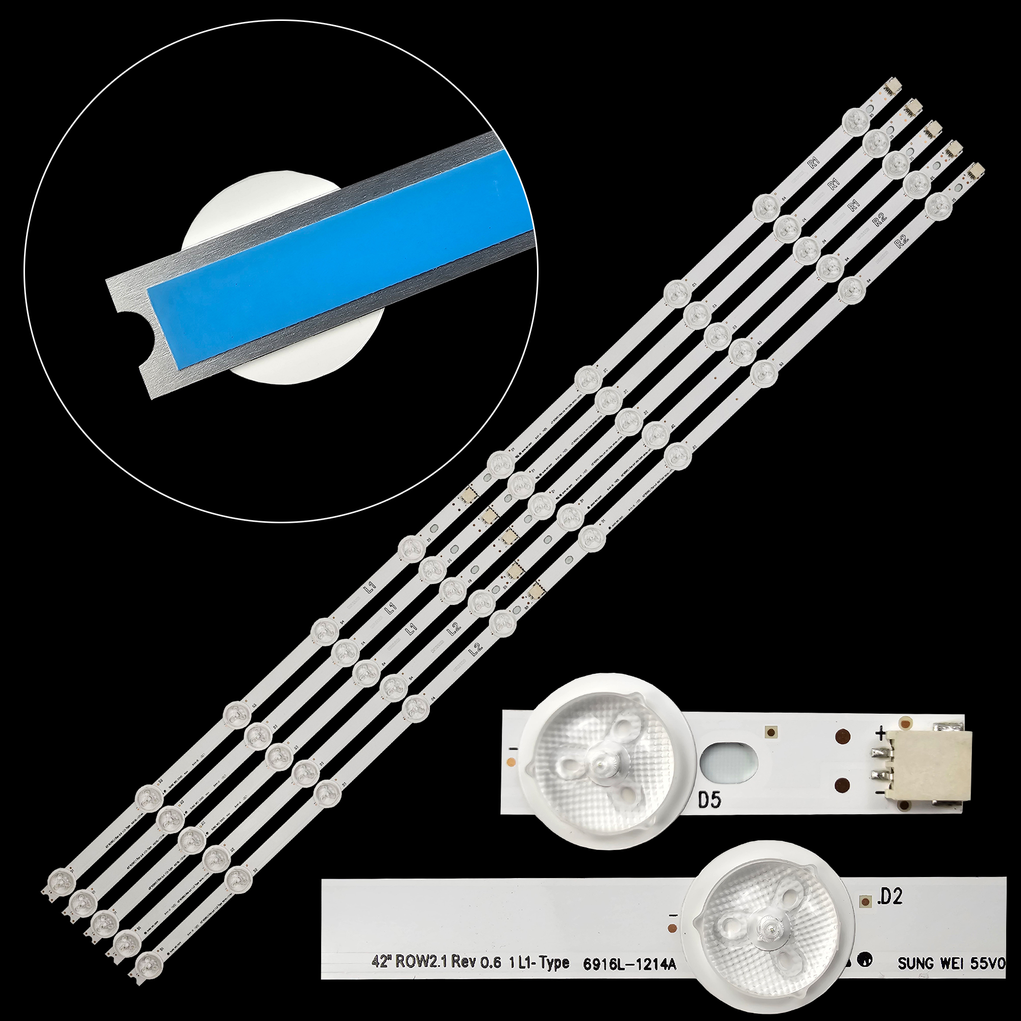 Светодиодная подсветка полосы BAR для 42-дюймового телевизора 42LN540V 42LN613V 42LA620V LC420DUE 42LN575S 42LA6200 42LN578V 42LN575V 42LN5710 42LN540V