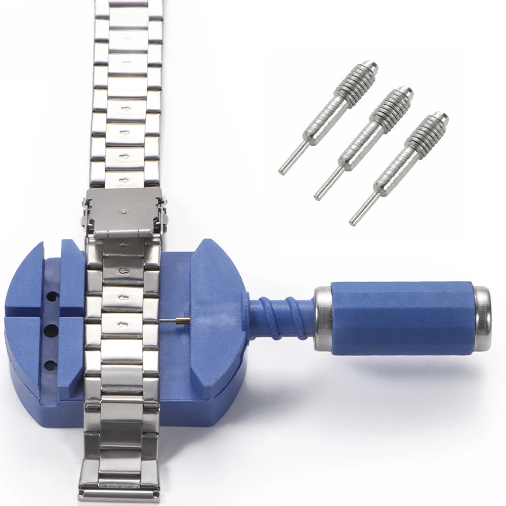 Kit de Ferramentas para Remoção de Elos de Relógio, Ferramentas de Ajuste de Pulseira com Pino para Relojoeiros e Acessórios