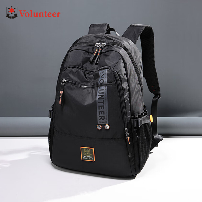 VOLUNTEER Zaini per uomo Nuovo computer da viaggio Zaino universitario Uomo Moda Borsa impermeabile di grande capacità di alta qualità 1609-17
