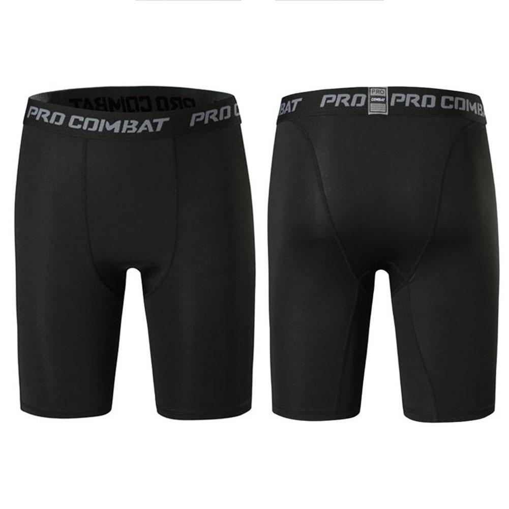 Herren Leggings Kompressionshose Sport Leggings Basketball Viertel Shorts Schnell trocknend Lauftraining Stretch Fitnesshose