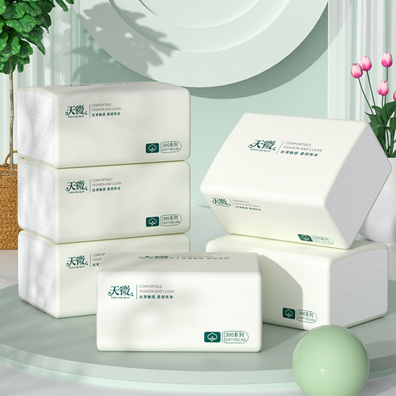 30 paquets de 200 feuilles de papier toilette, vente en gros de serviettes en rondins, papier de soie pour le visage en relief, serviettes en papier pour la maison