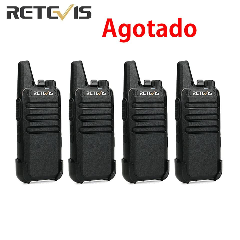 Retevis RT622 Mini Walkie Talkie Radio Emergencia 4 6 10 Piezas Largo Alcance RT622 PMR PMR446 sin Licencia VOX Portatil Recargable Walkie Talkies para Restaurantes Hoteles Caza y Camping
