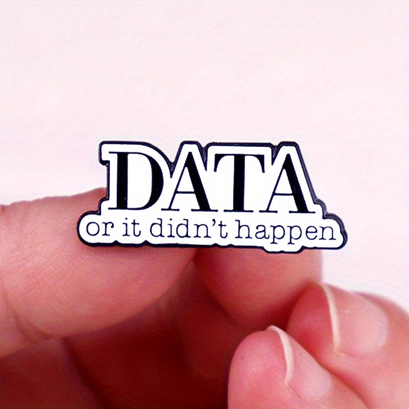 Broche de carta "Data ou não sucede" Los terapeutas usam emblemas esmaltados para mochilas e roupas