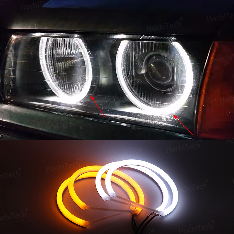 Хлопковая фара Halo Angel Demon Eyes Kit Angel Eyes Light для BMW 3 серии E30 E36 M3 333i 325i 323i 316i 318i 325td 1982-2000