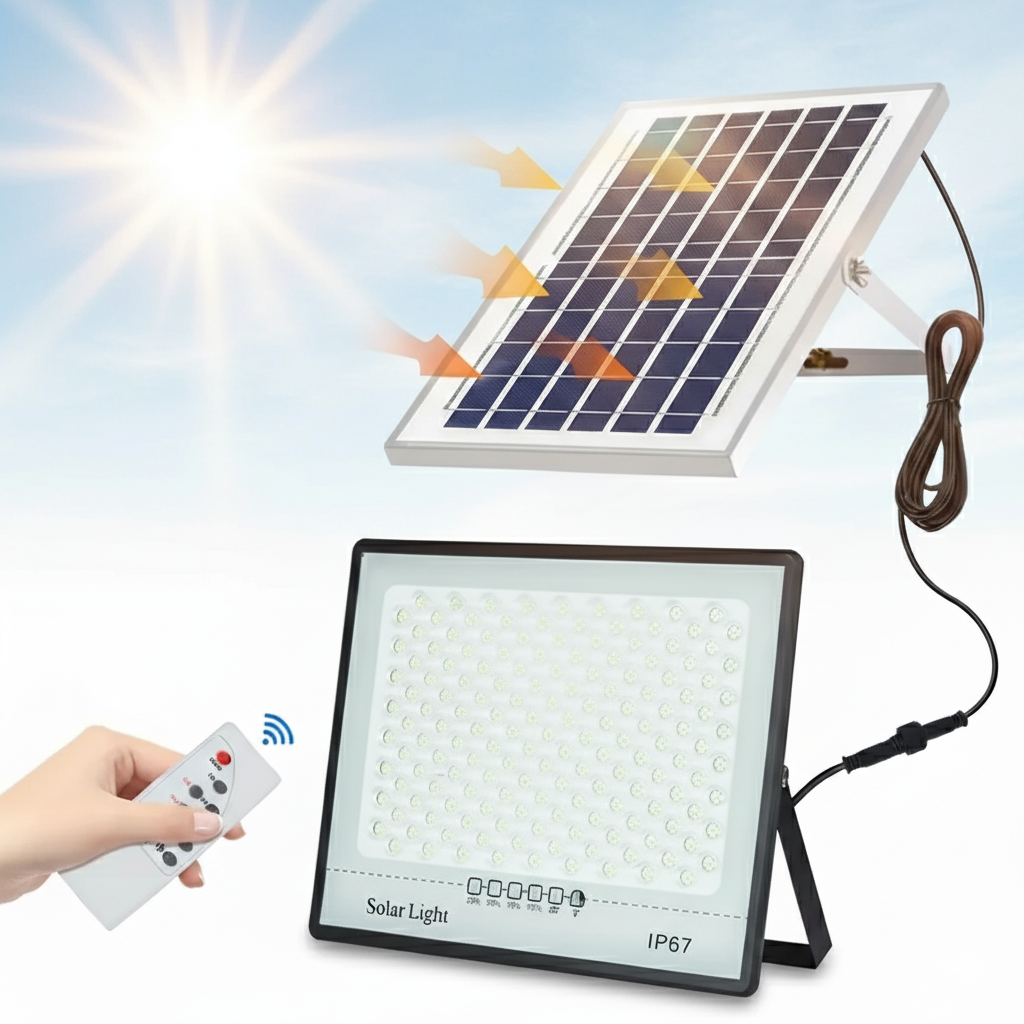 LED lampes de jardin solaires extérieur étanche IP67 réflecteur projecteur éclairage mural de secours pour les bâtiments de jardin