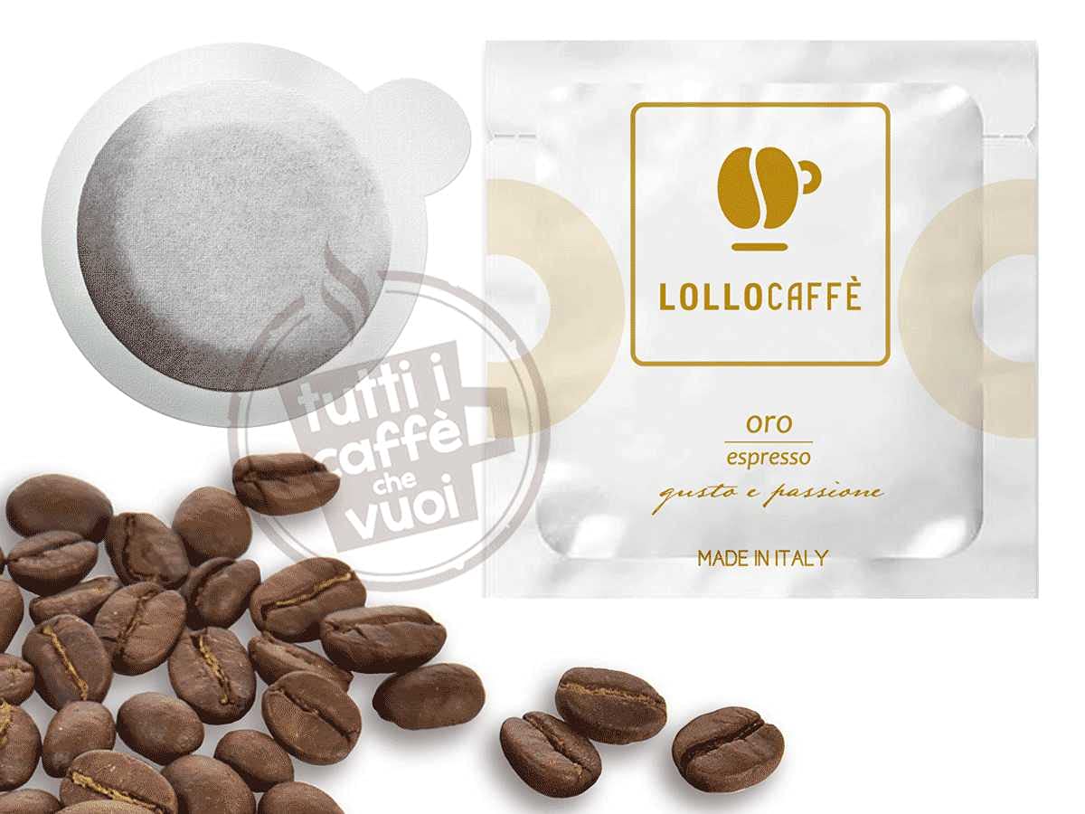 Cápsulas de Café Lollo Waffs, 150 Unidades, Mezcla de Café Tostado Italiano, Compatible con Máquinas Nespresso