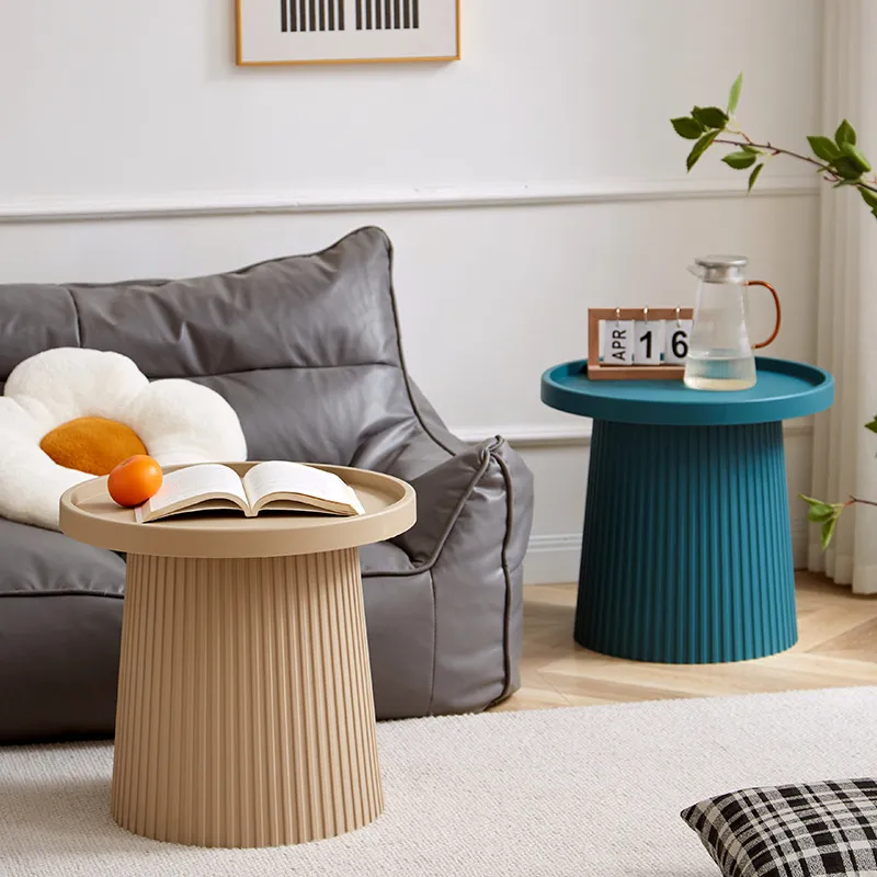 Mesa de centro creativa, luz nórdica, redonda, moderna, minimalista, para el hogar, sala de estar pequeña, balcón