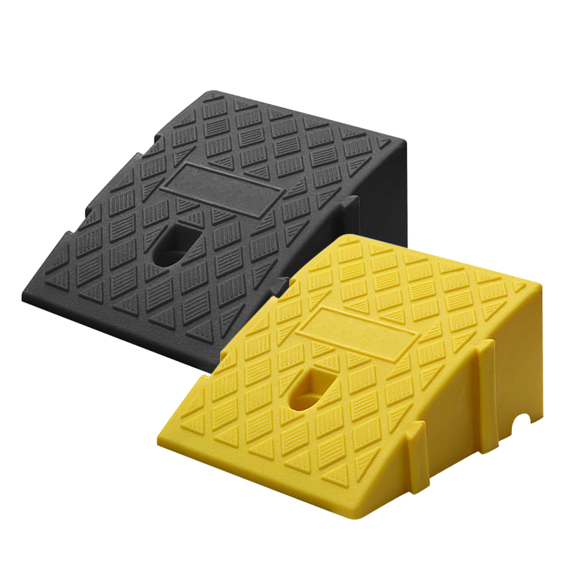Rampe de pente de voiture rampe de bordure rampe de bordure en plastique 13 cm de hauteur seuil rampe d'allée épissage gratuit rampe de pente antidérapante rampe de seuil