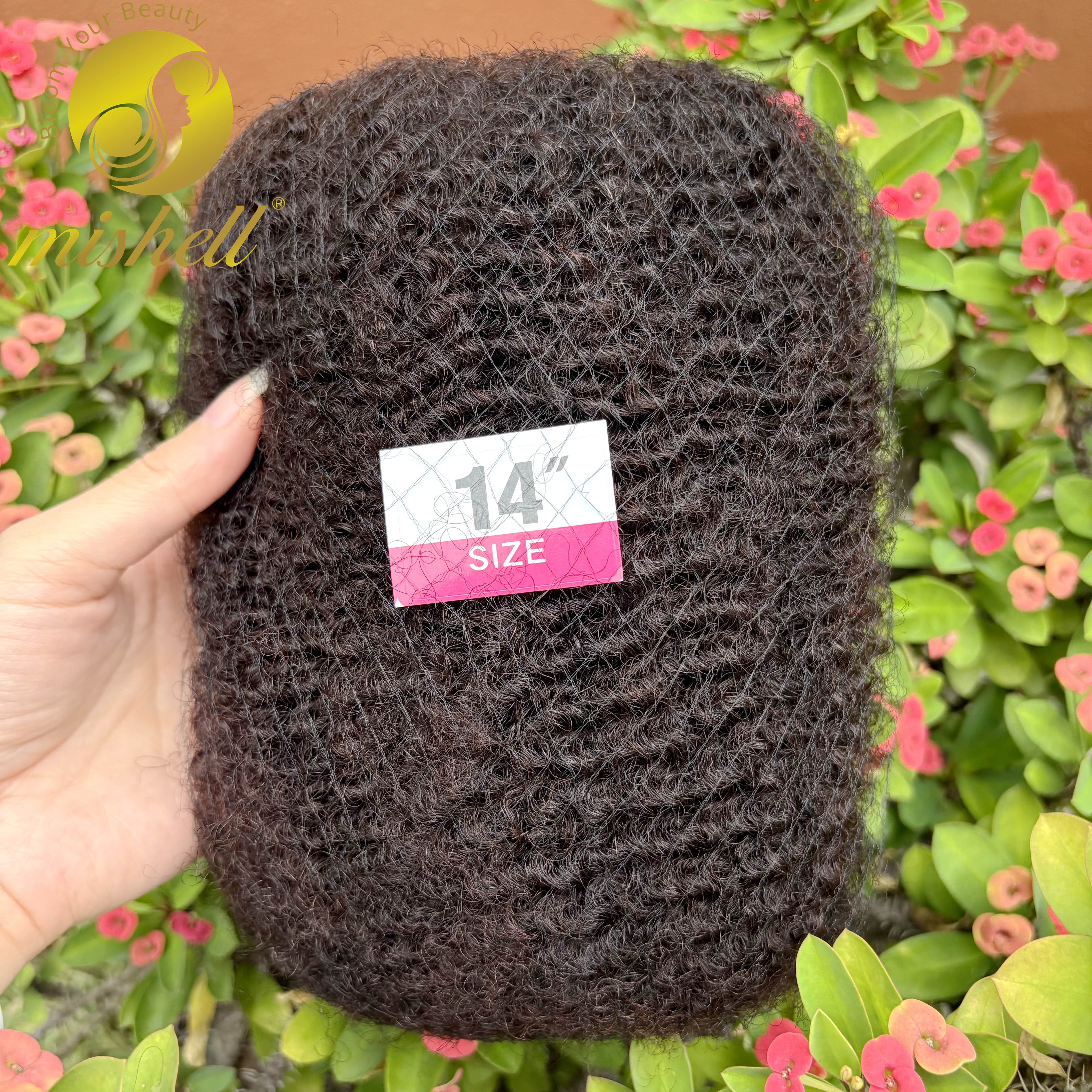 50g/Opakowanie Afro Kinky Kręcone Ludzkie Włosy Luzem Do Zaplatania Dredów Remy Luzem Bez Doczepiania Peruwiańskie Naturalne Kolorowe Włosy Do Warkoczy