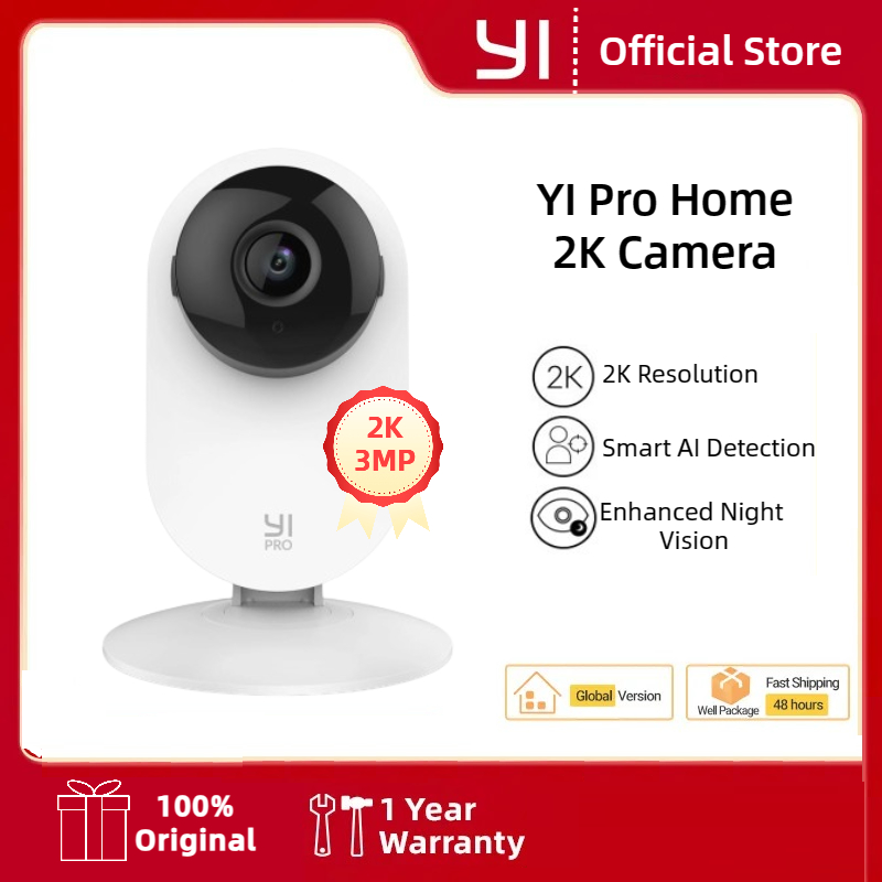 Cámara YI Pro 2K Wifi IP Smart Home Audio bidireccional cámara de bebé con visión nocturna protección de vigilancia grabación de vídeo CCTV interior