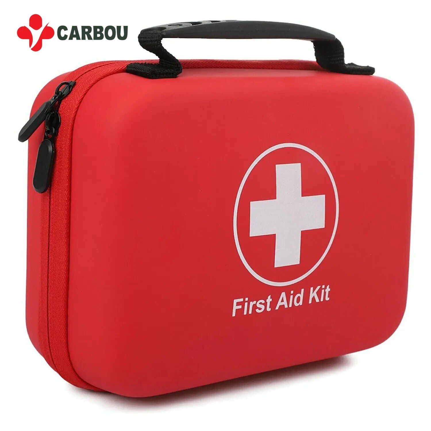Carbou bolsa de primeiros socorros pu à prova d'água, vazia para viagens ao ar livre, carro, casa, emergência, sobrevivência, acampamento doméstico, pequena caixa médica